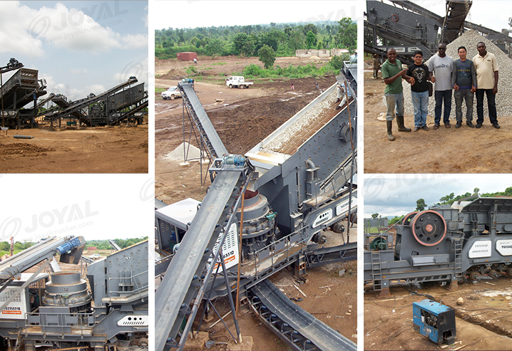 300tph Granite stone Mobile crushing line in Nigeria